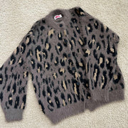 アンゴラレオパードカーディガン – &DROBE (アンドローブ)