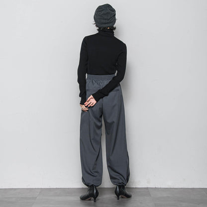 リブタートルニットプルオーバー≪手洗い可能≫