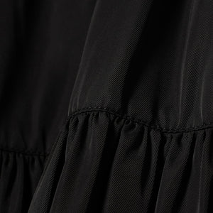 【百田夏菜子さん着用】【洗える】ツイル ギャザー スカート（S〜M）