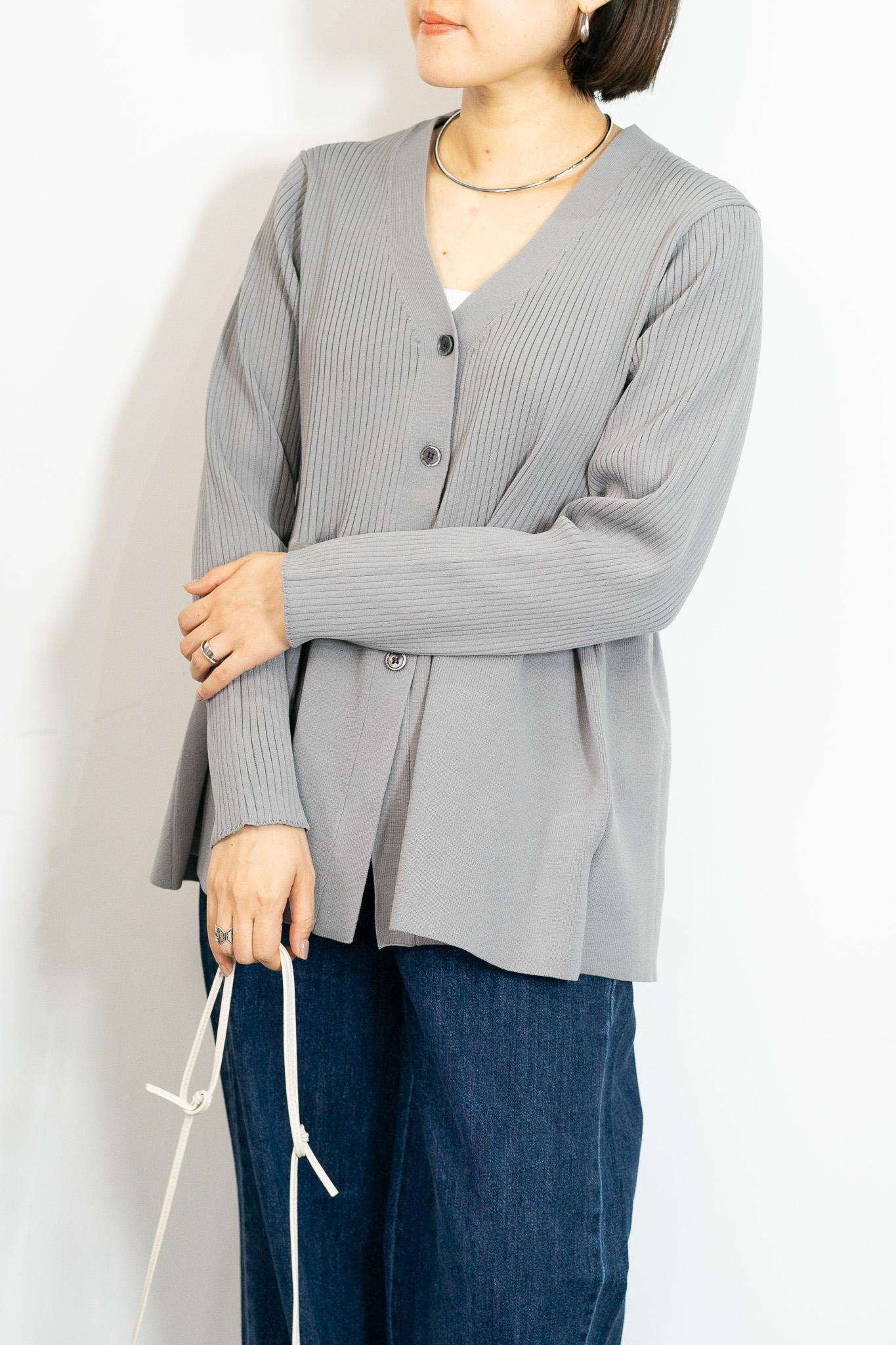 スポンディッシュペプラムカーディガン