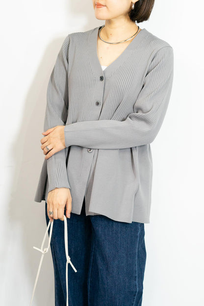 スポンディッシュペプラムカーディガン