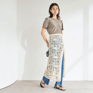 レース レイヤード スカート