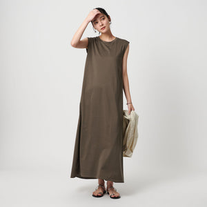 【WEB限定 Wardrobe DAILY MINIMAL】ティアード フレンチスリーブワンピース 接触冷感 吸水速乾