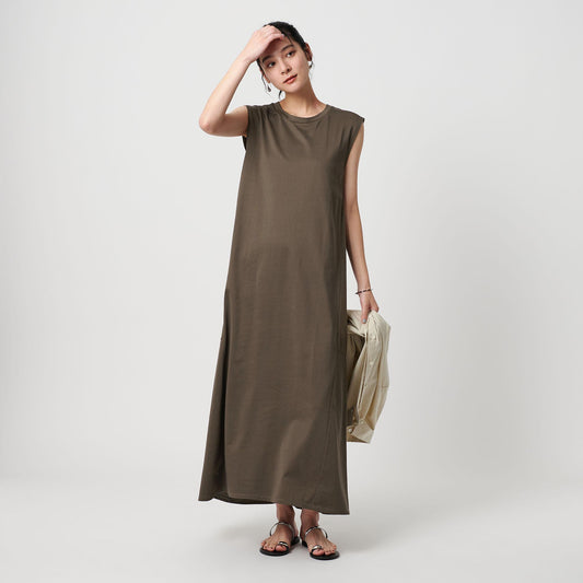 【WEB限定 Wardrobe DAILY MINIMAL】ティアード フレンチスリーブワンピース 接触冷感 吸水速乾