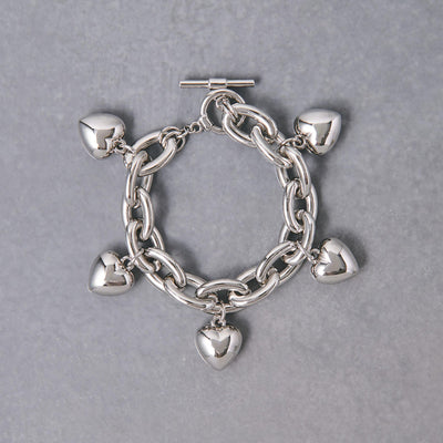 ハートチェーン ブレスレット