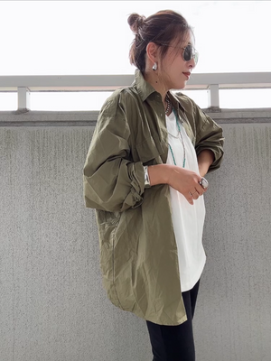 ミリタリーウォッシュオーバーシャツ