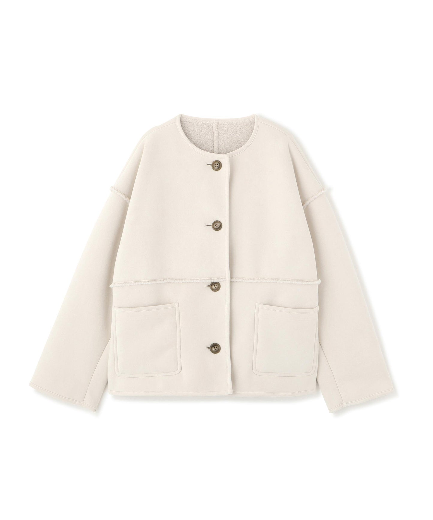 リバーシブルフェイクスウェードコート