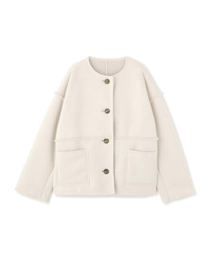 リバーシブルフェイクスウェードコート