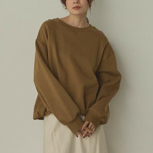 ギャザーヘムスウェットトップス