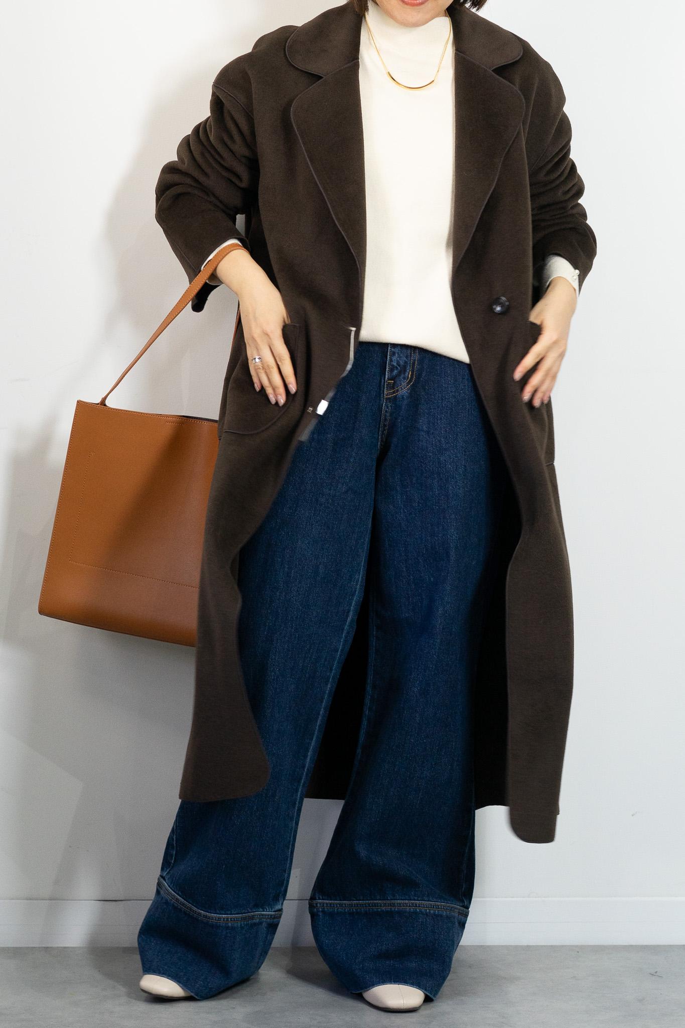 ニットパイルチェスターコート