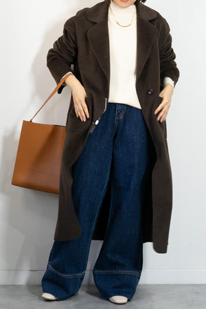 ニットパイルチェスターコート