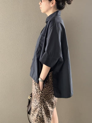 cropped relax shirt refine