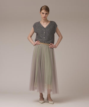 チュールリバーシブルスカート