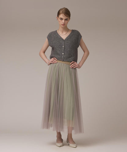 チュールリバーシブルスカート