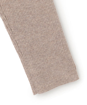 ウーステッドウール リブタートルネック ニット