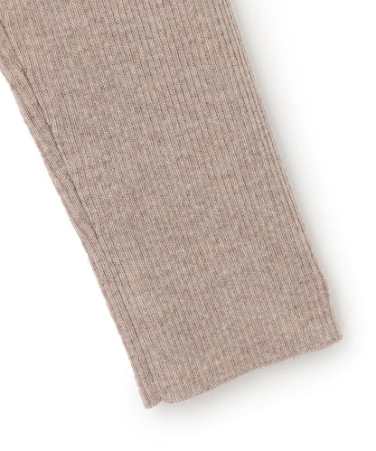 ウーステッドウール リブタートルネック ニット