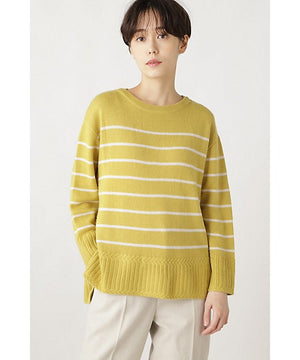 ウールカシミヤクルーボーダーＰＯ