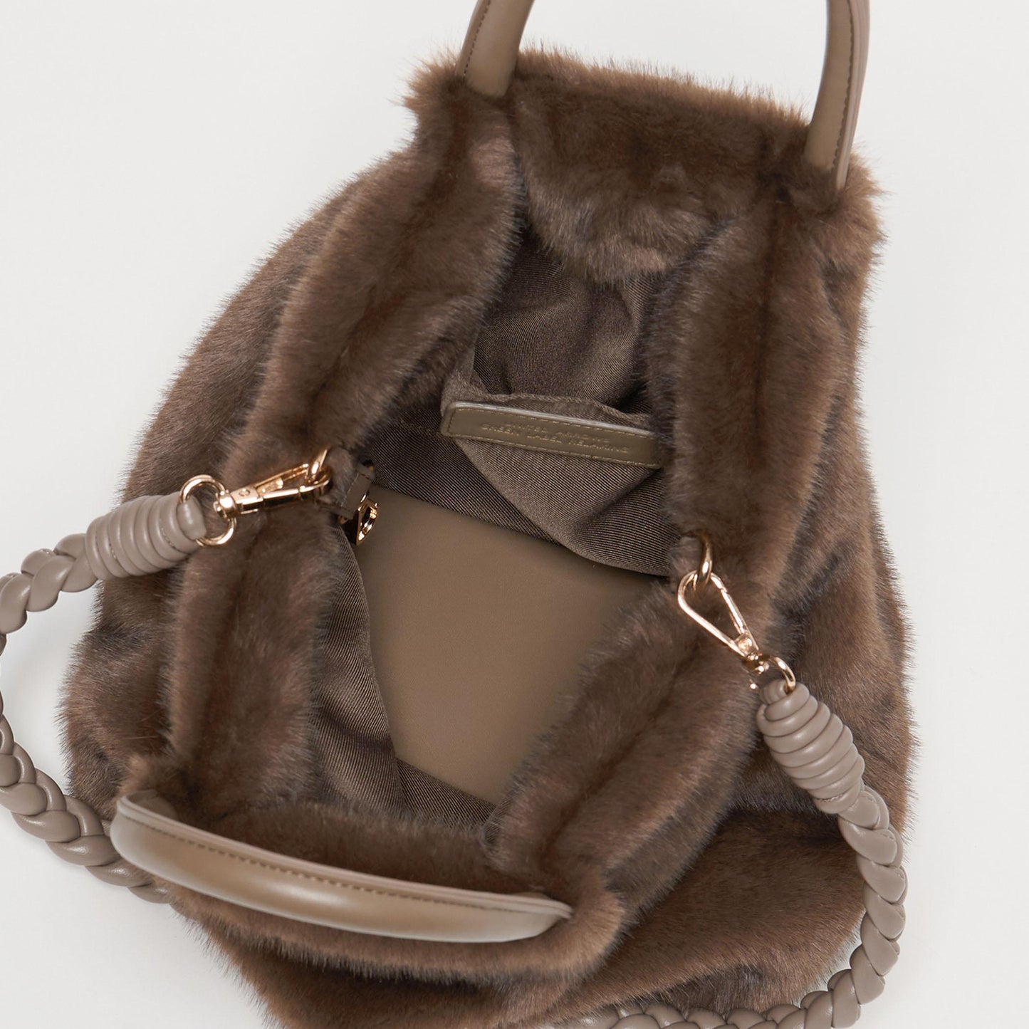 フェイクファー2WAY トートバッグ / ショルダーバッグ