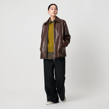 シープレザー フロントジップ ジャケット