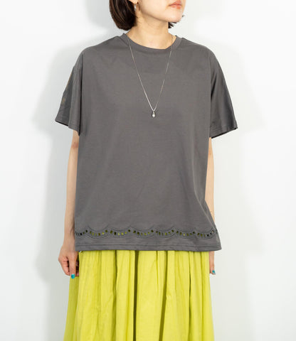 カッティンググドロストTシャツ