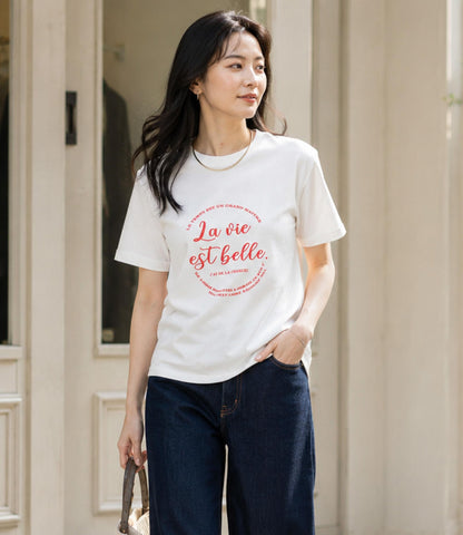 クールタッチLa vie est belleTシャツ