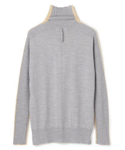 LA MONNAIE / バイカラーウールタートルニット