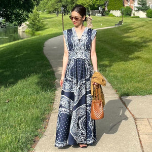 ペイズリー柄ワンピース