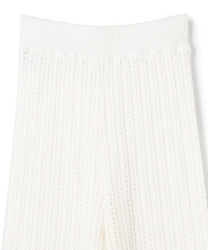 シースルーケーブルニット パンツ