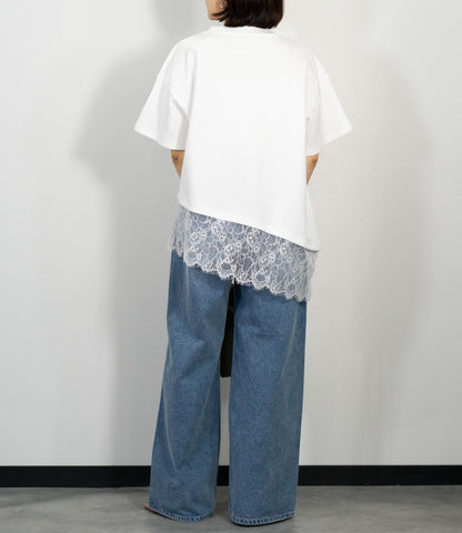 レースドッキングTシャツ