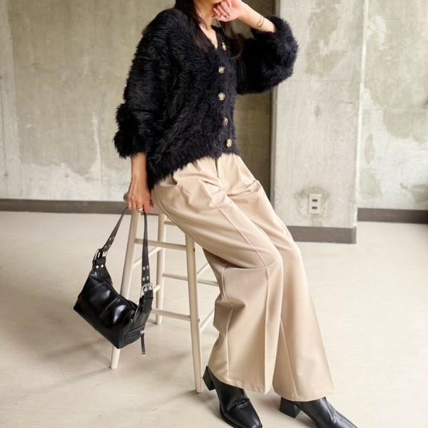 美シルエットストレートパンツ