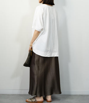 接触冷感オーバーカットソー