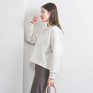 BOTANY ジャガード スウェット プルオーバー