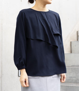 アシンメトリーフレアブラウス