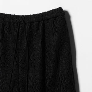 ポリエステル レースイージーパンツ