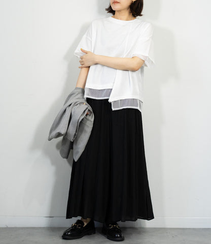 メッシュデザインTシャツ