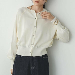 2wayコットンカーディガン