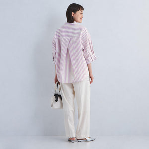 ストライプ ドルマン シャツ