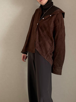 スウェードシャツ