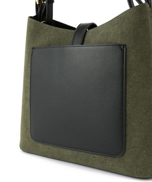 スウェードコンビワンショルダーバッグ