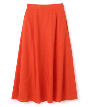 リネンレーヨン セミフレアスカート