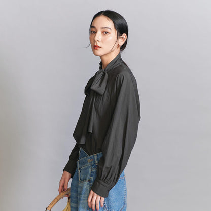 【WEB限定 Wardrobe DAILY MINIMAL】リボンタイブラウス -2WAY/ウォッシャブル-
