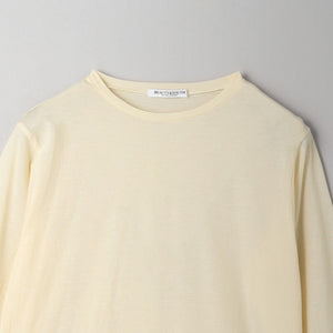 コットンナイロン天竺 シアー クルーネック Tシャツ