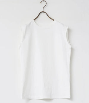 USAコットンコンパクトノースリーブカットソー