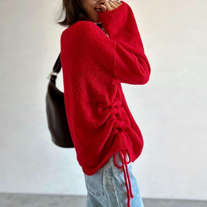 ドロストボートネックニット