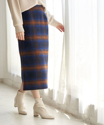 チェックスカート