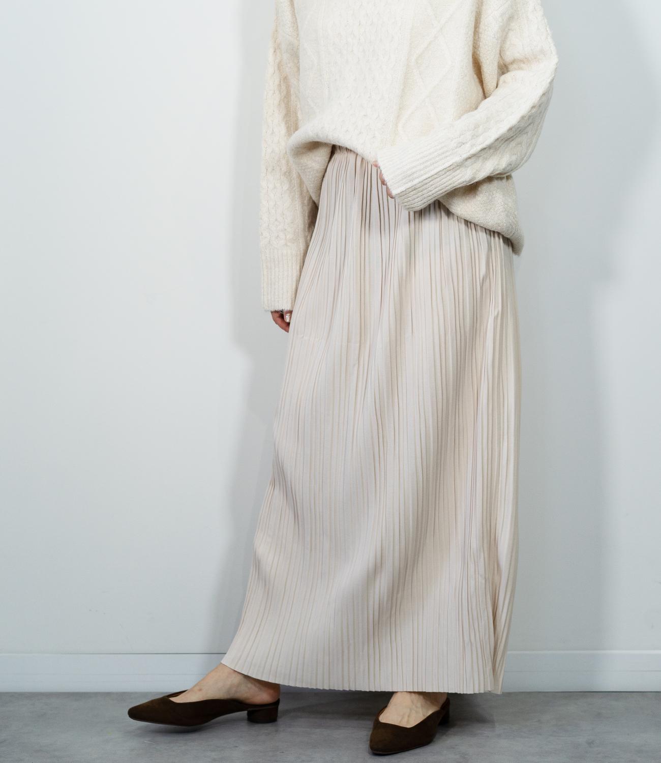 ストレートプリーツスカート