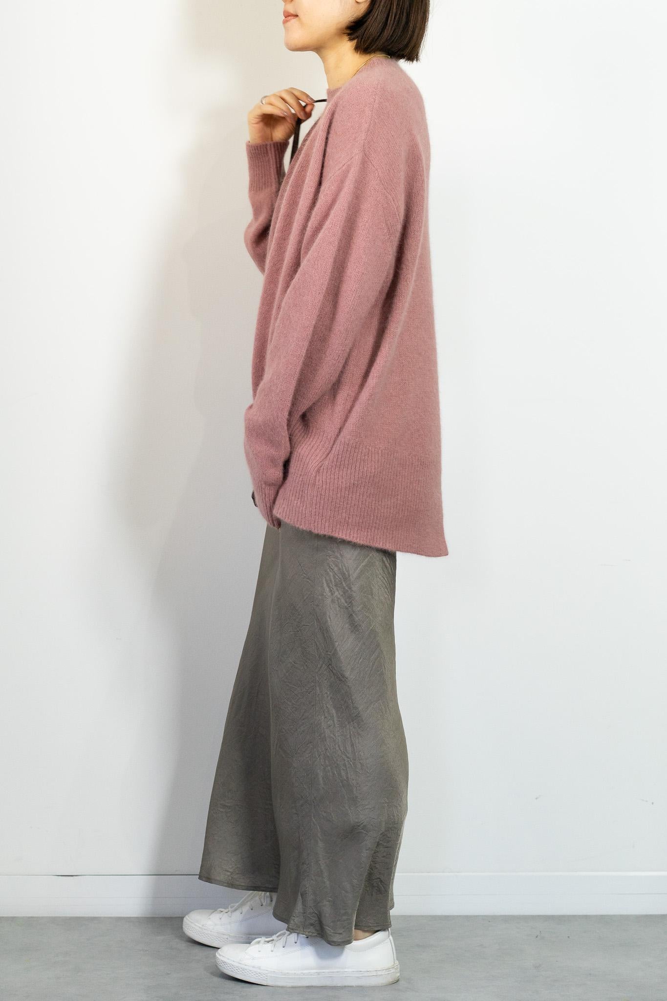 FOX混バックスリットオーバーニット