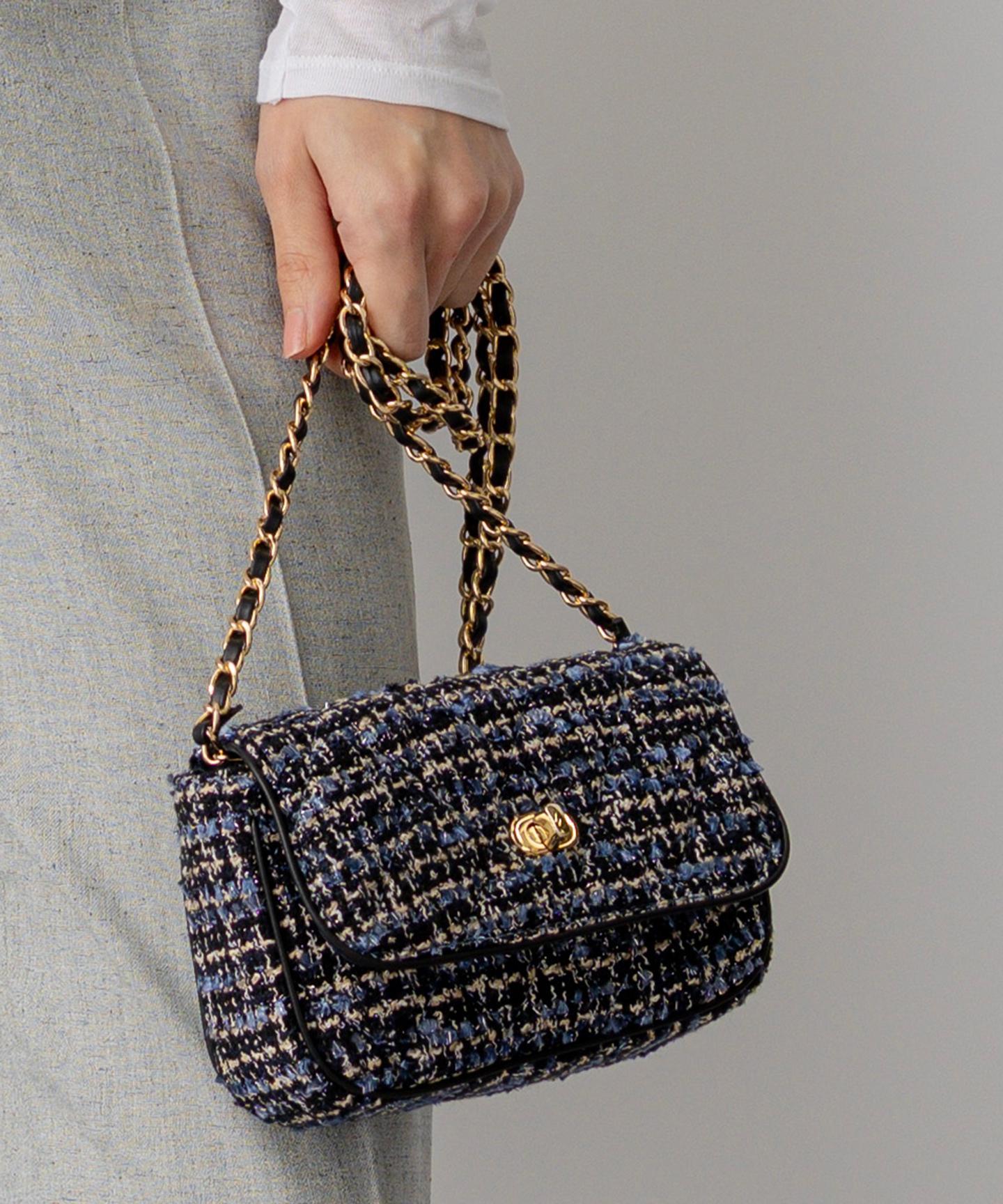 GIOLICA ツイードミニ ショルダーバッグ