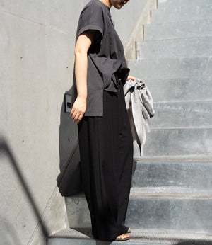 【接触冷感】フレンチスリーブチュニックカットソー