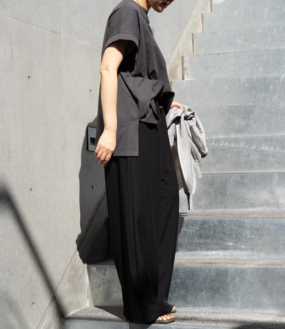 【接触冷感】フレンチスリーブチュニックカットソー